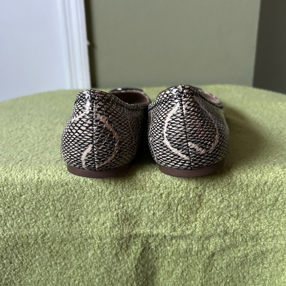 Tory Burch Minnie Reva Snake Print Ballet Flats - Picture 5 of 11